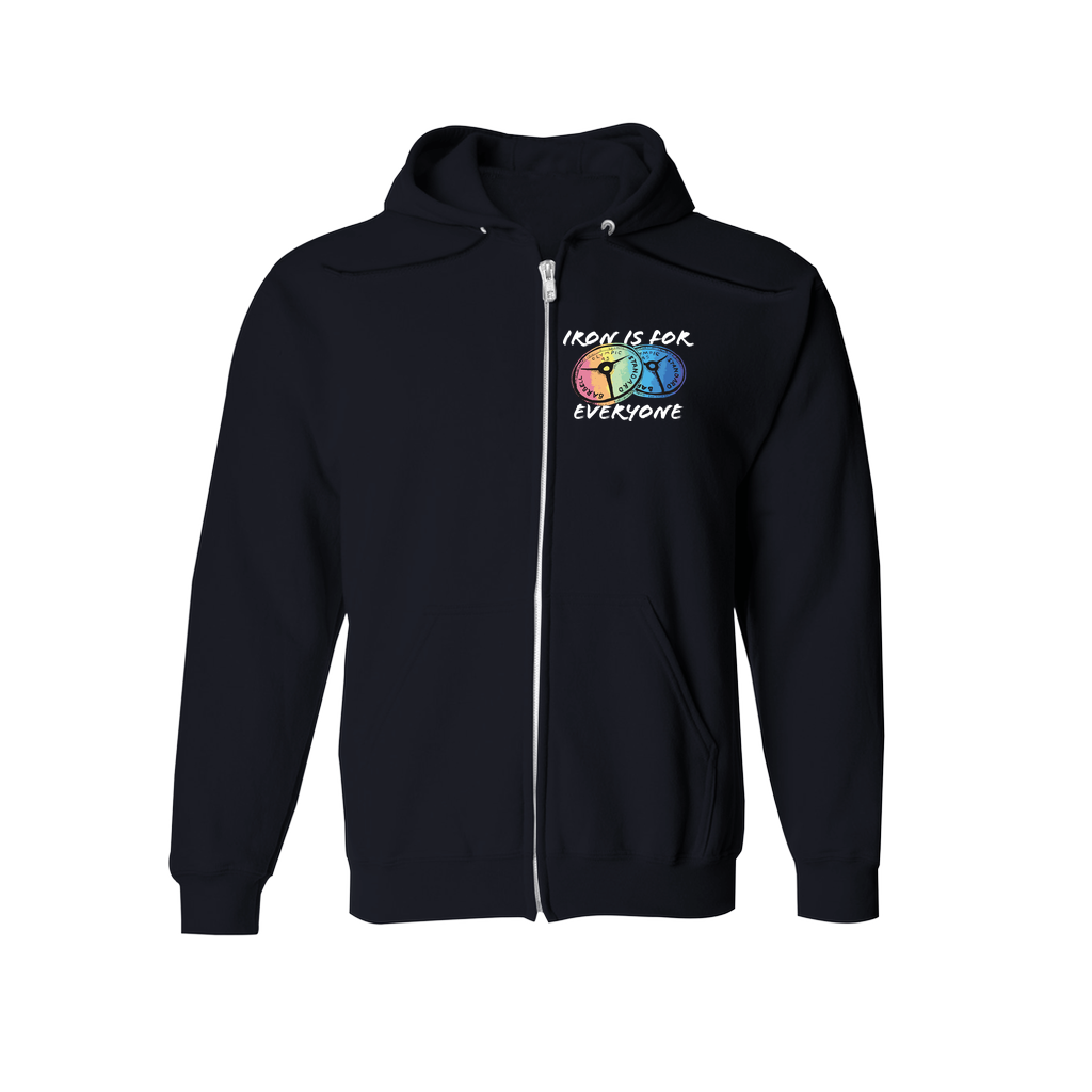 Iron is for Everyone zip-up hoodie (4 colors/s-2xl)