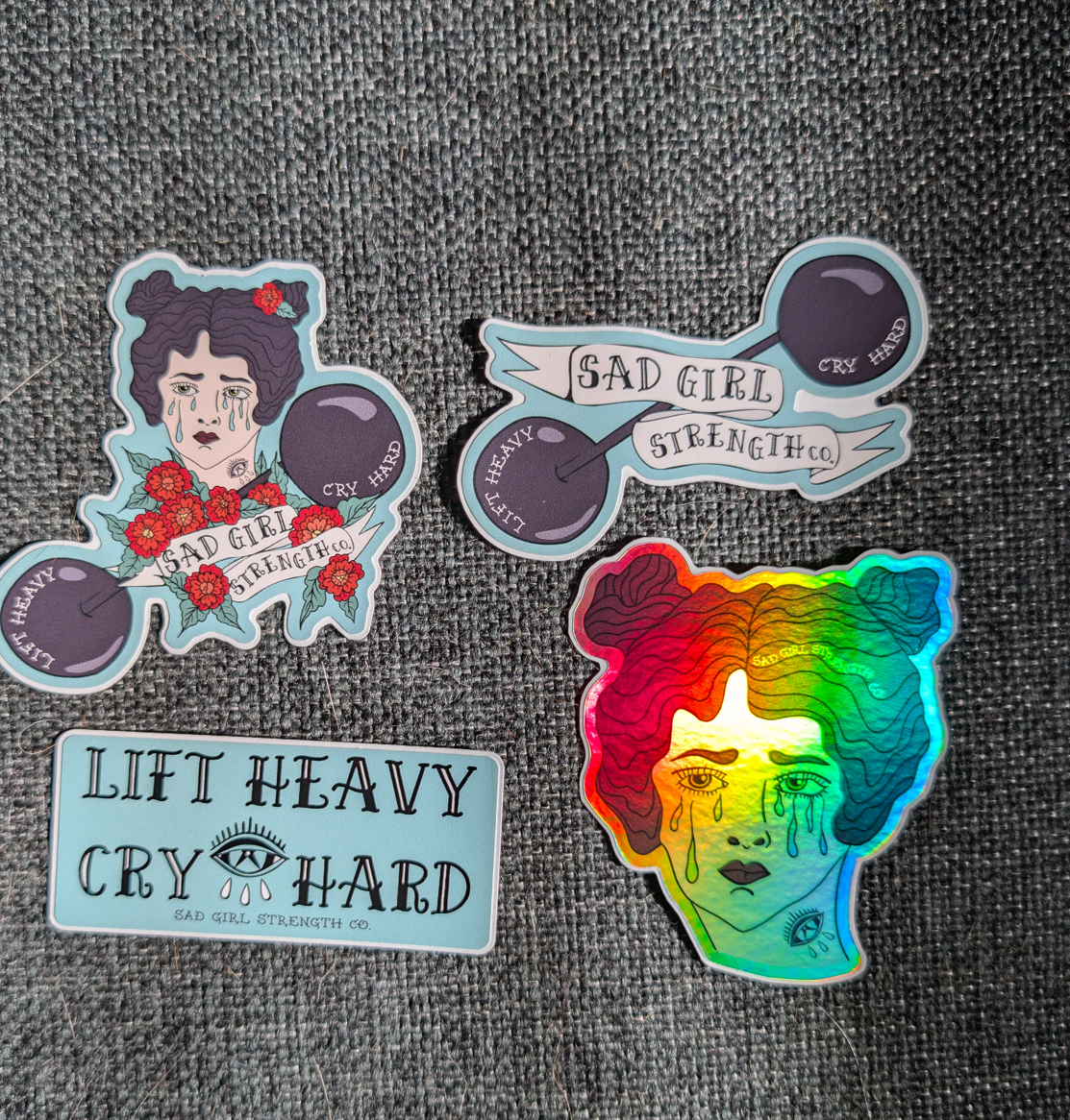 Sad Girl Strength Co. Stickers