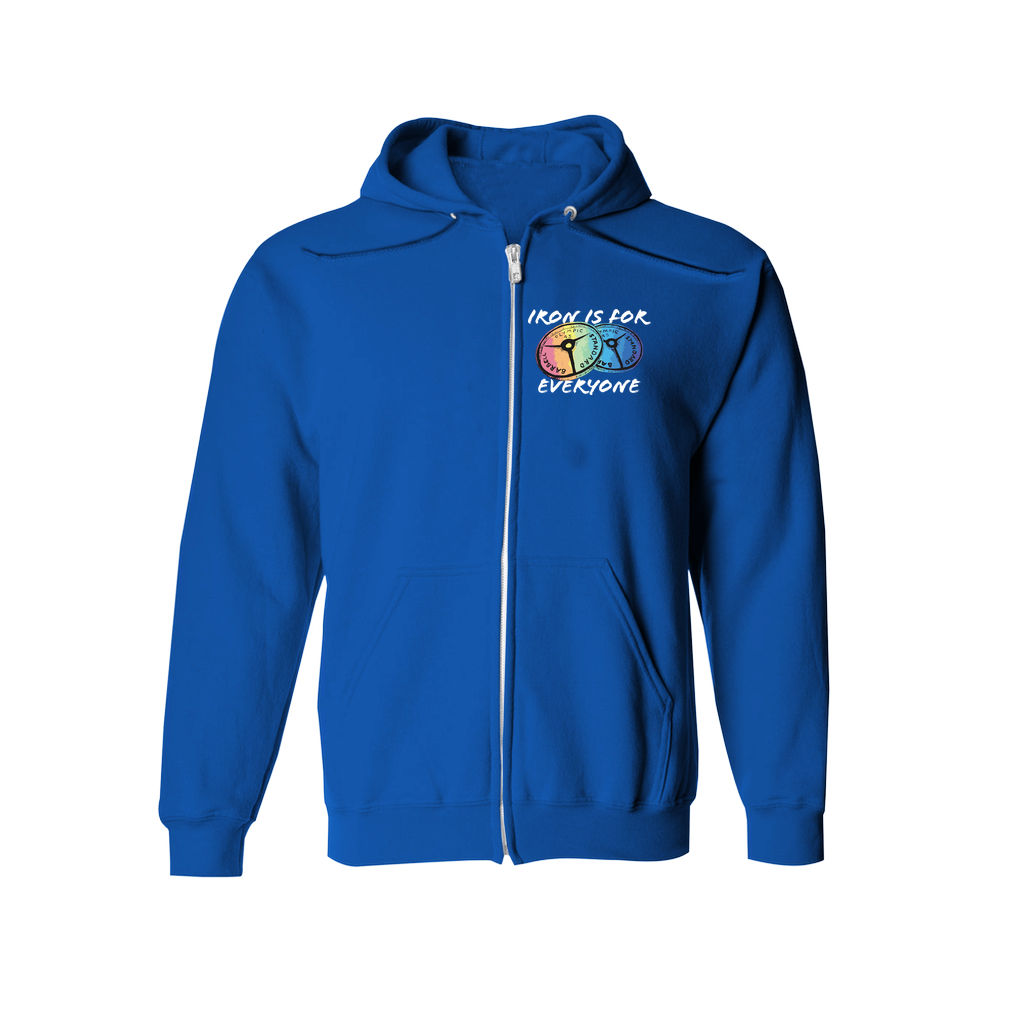 Iron is for Everyone zip-up hoodie (4 colors/s-2xl)