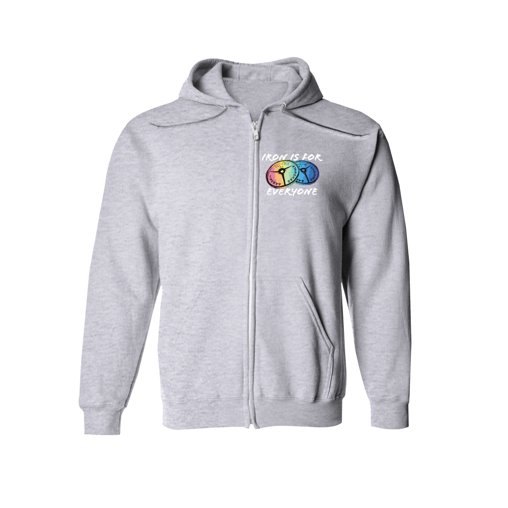 Iron is for Everyone zip-up hoodie (4 colors/s-2xl)