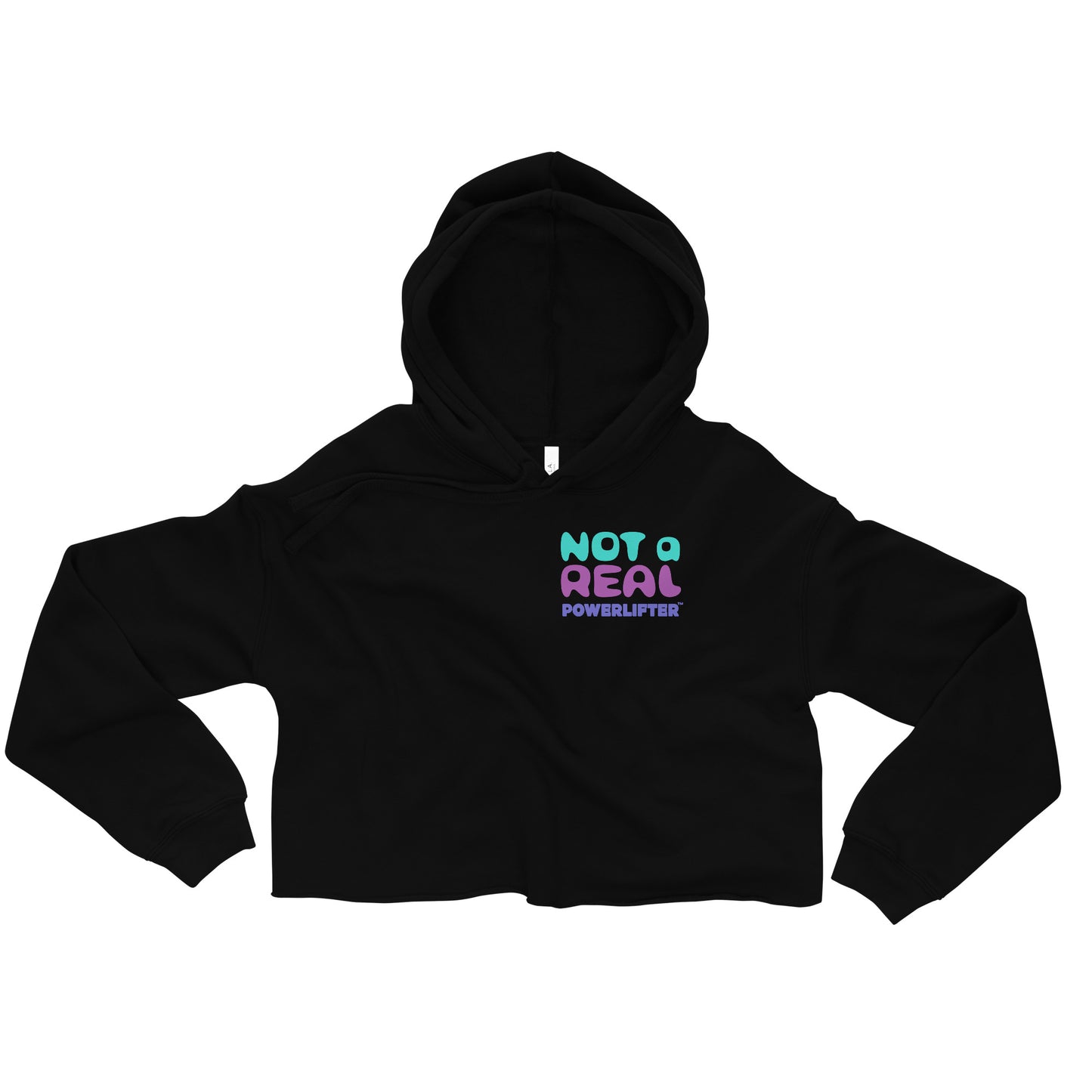 Not A Real Powerlifter crop hoodie
