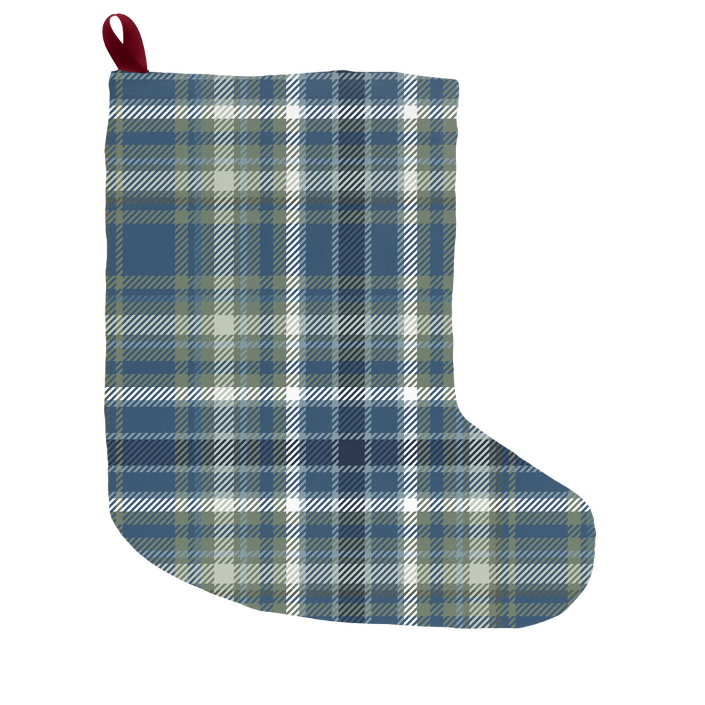 perfect plaid (cool) - christmas stocking