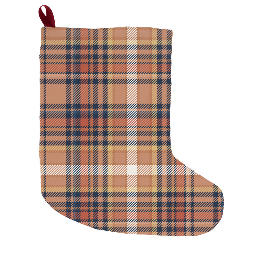 perfect plaid (warm) - christmas stocking