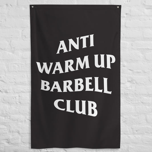 Anti-Warmup Barbell Club Gym Flag