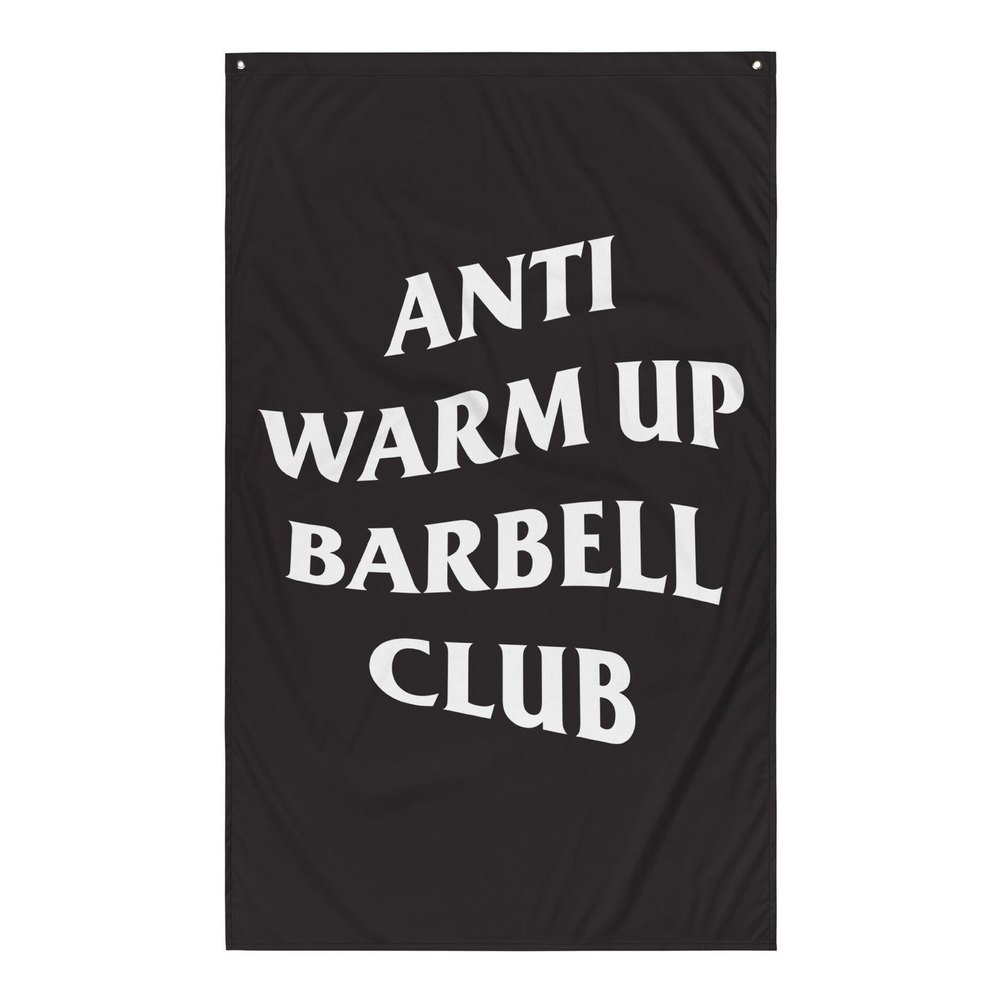 Anti-Warmup Barbell Club Gym Flag