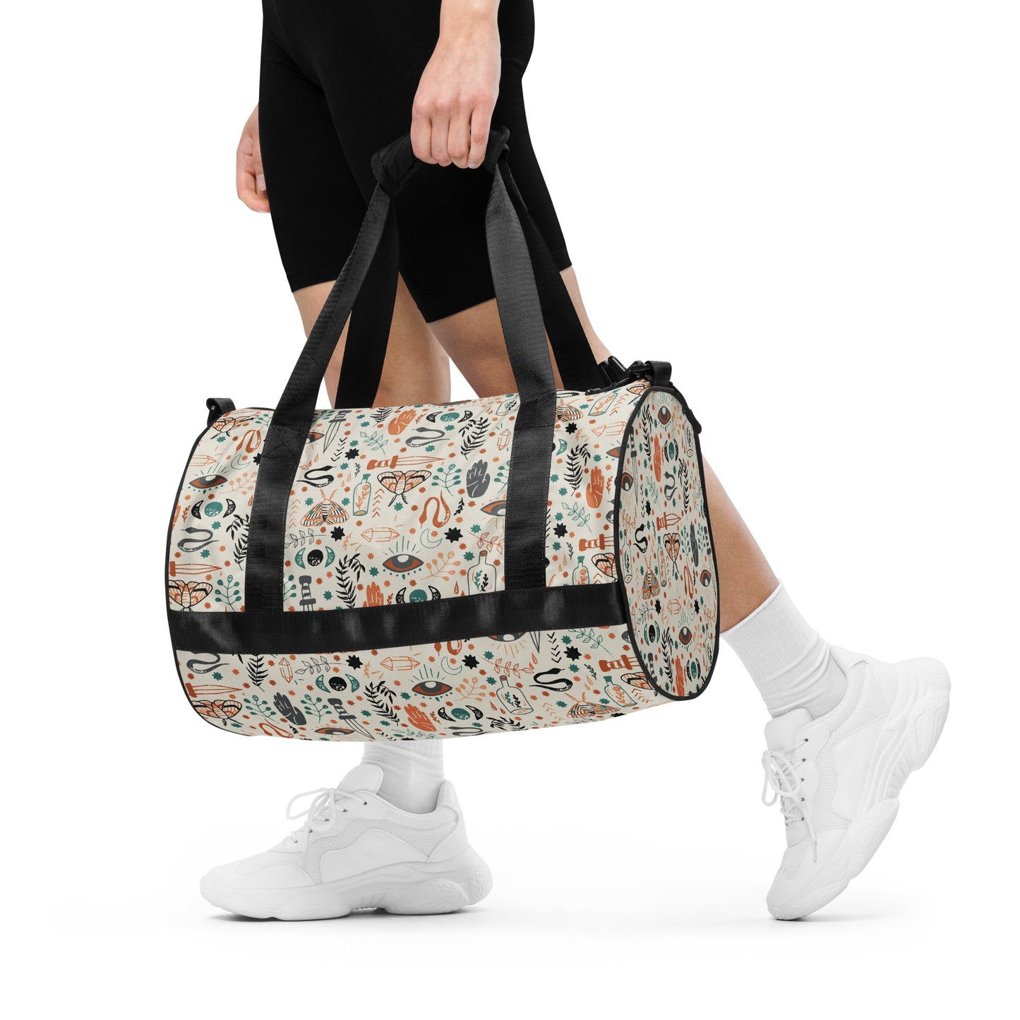 All-over print duffel bag - esoteric ephemera