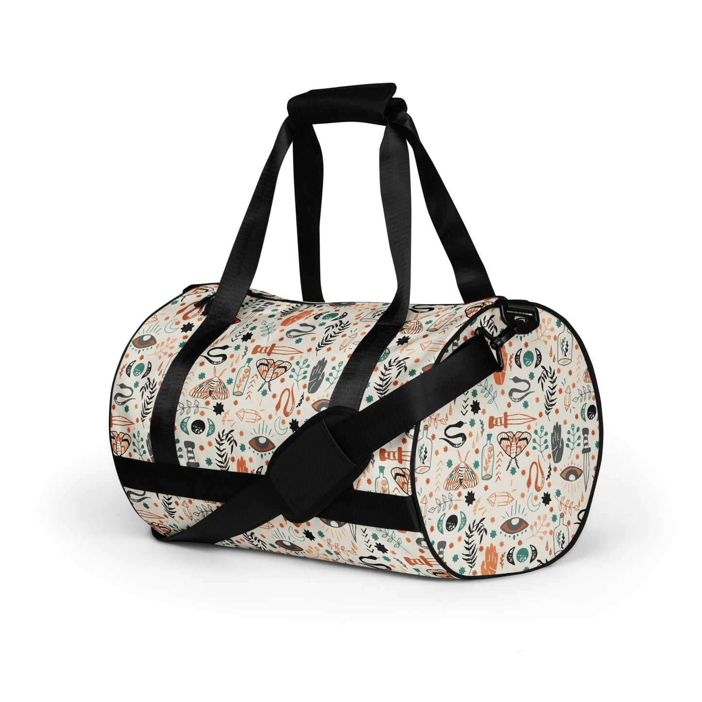 All-over print duffel bag - esoteric ephemera