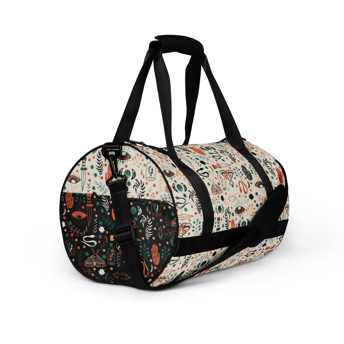 All-over print duffel bag - esoteric ephemera