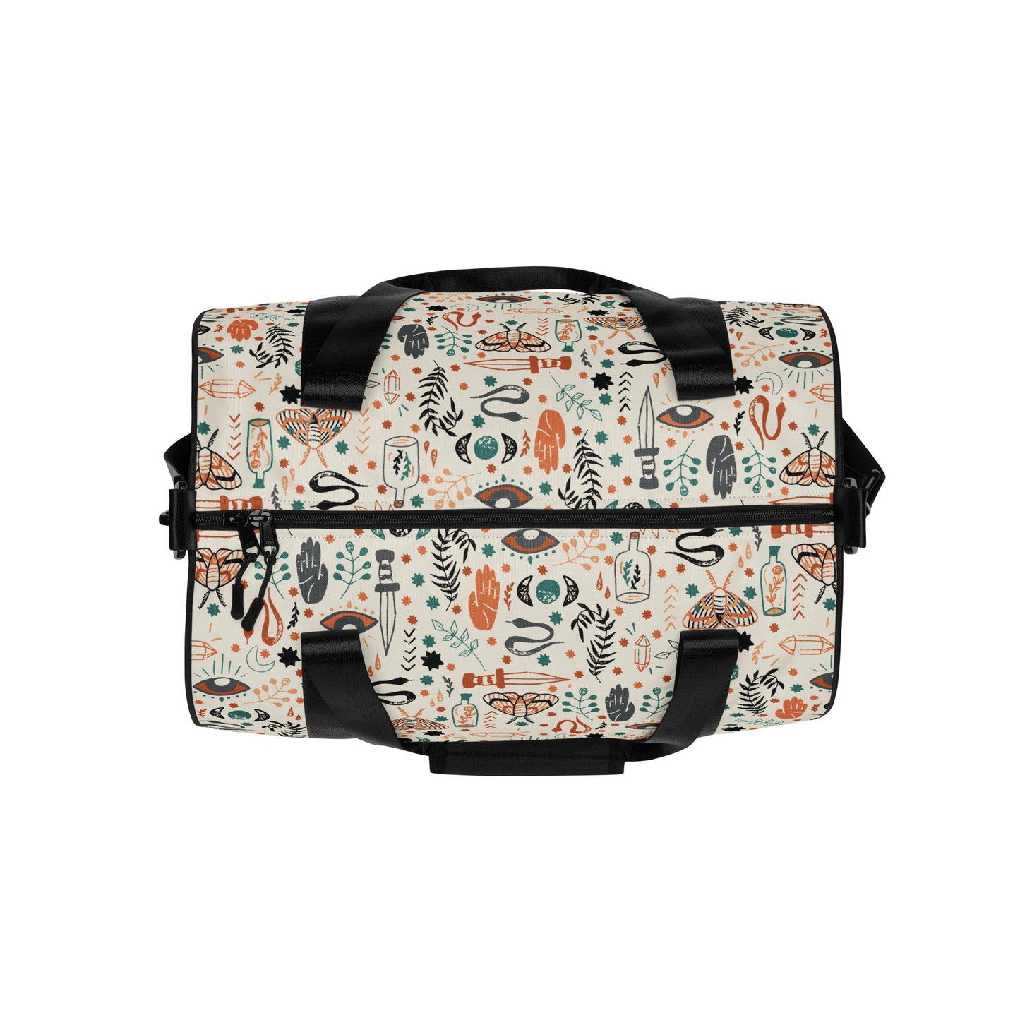 All-over print duffel bag - esoteric ephemera