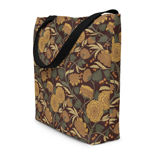 late bloomer (autumn) - large tote bag