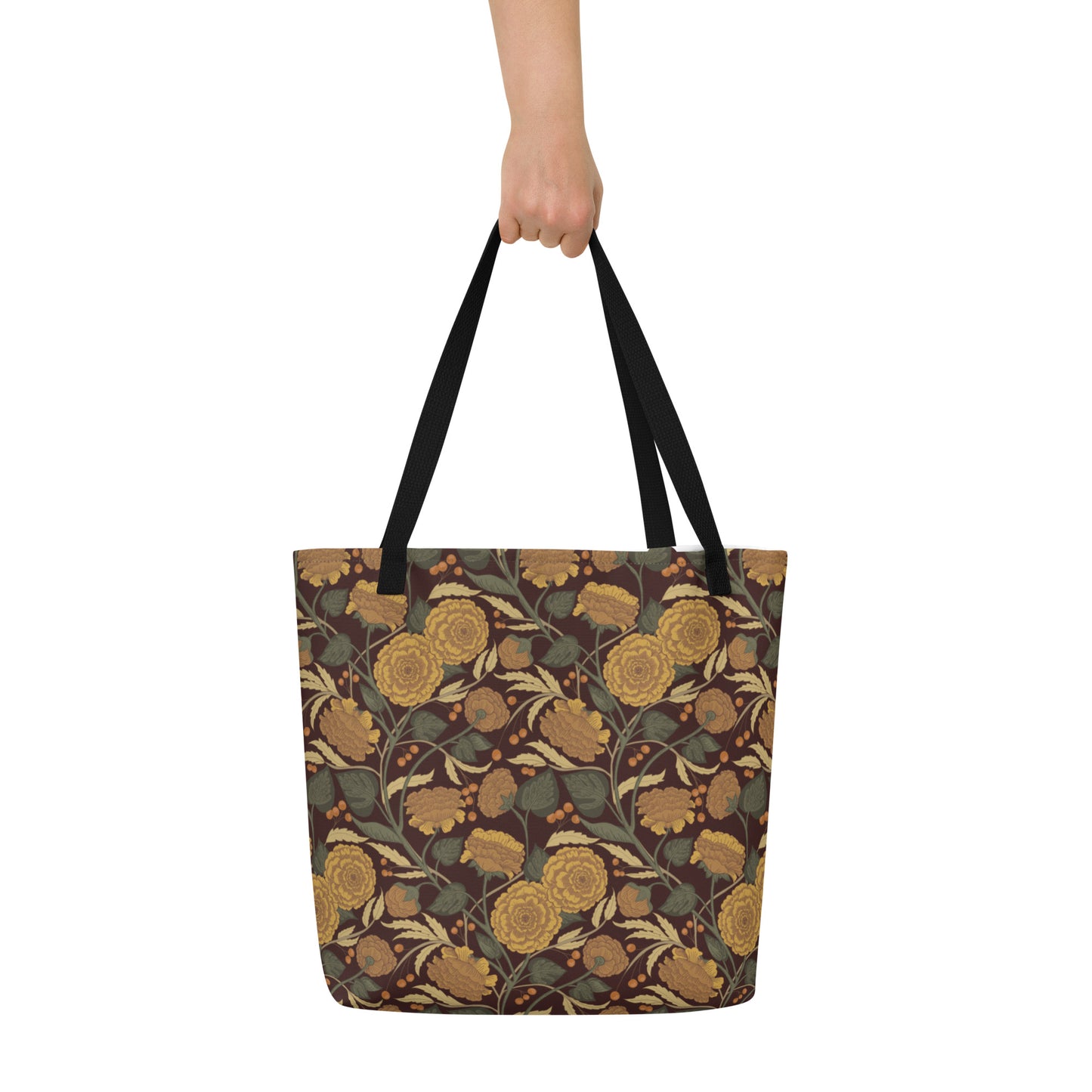 late bloomer (autumn) - large tote bag