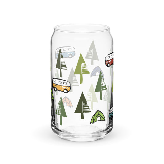 16oz -Can-shaped glass - Happy Camper