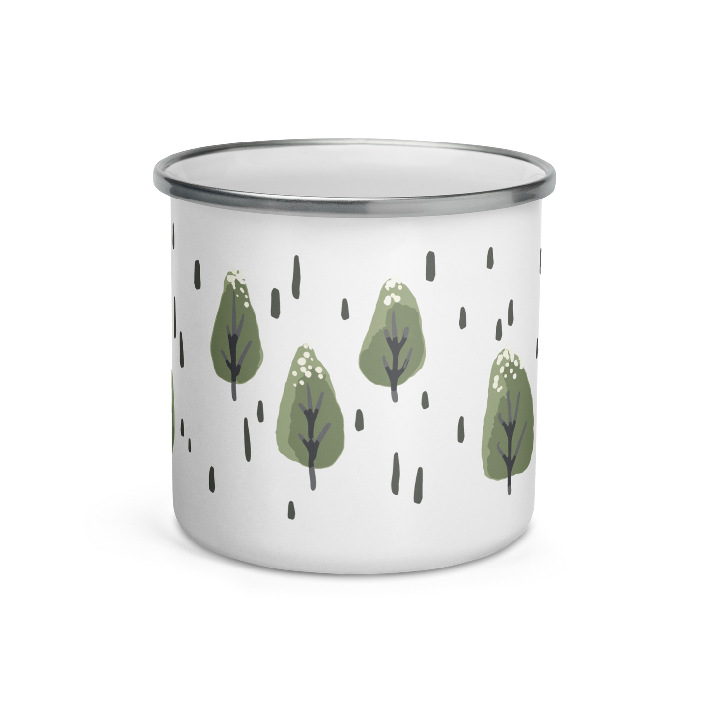 Enamel Mug - Winter Trees