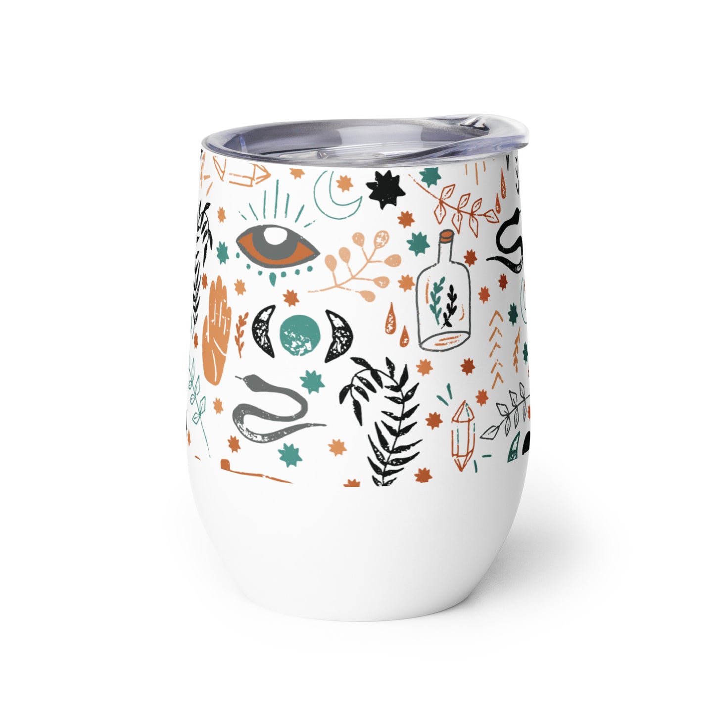 Wine tumbler - Esoteric Ephemera - White