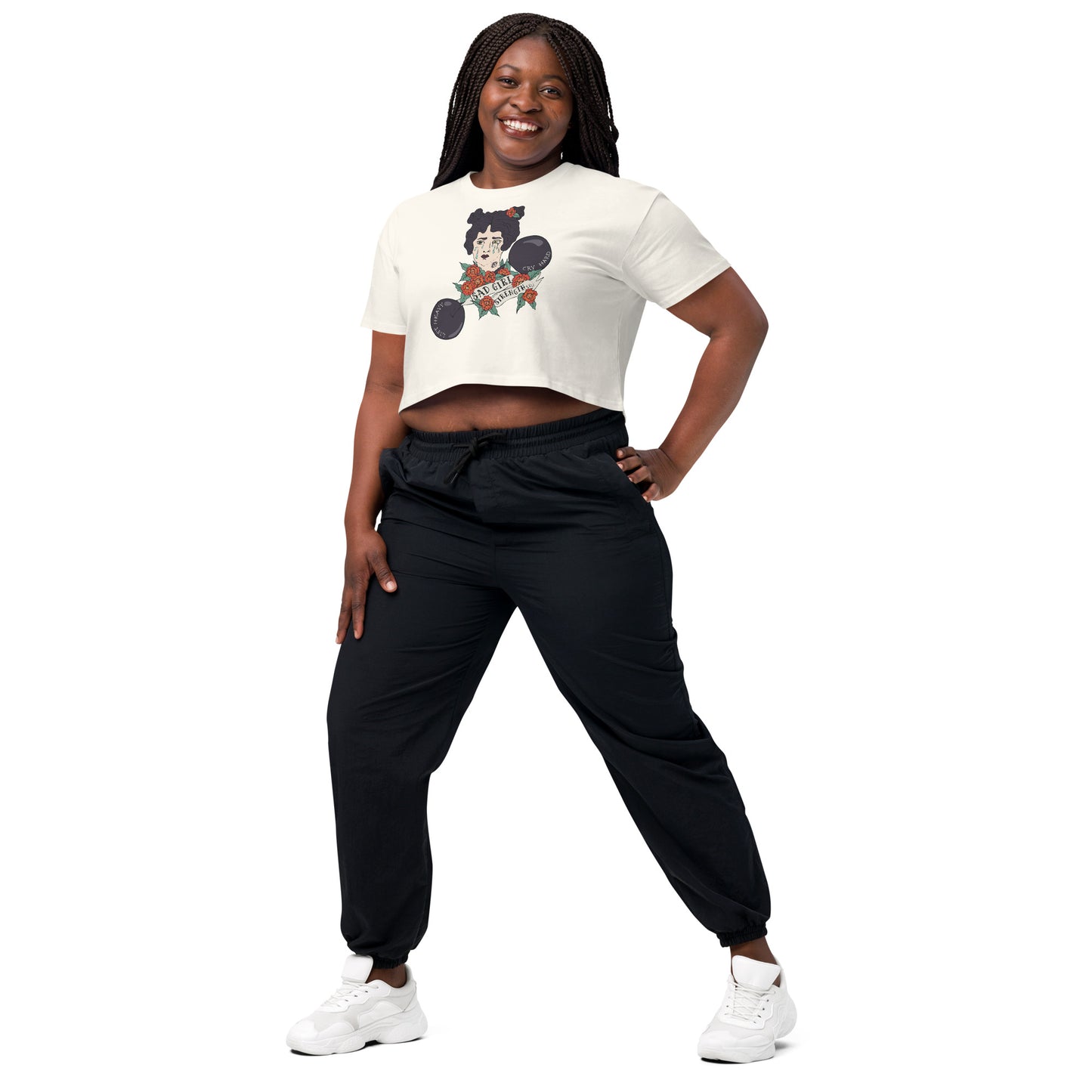 Sad Girl Strength Co crop top (xs-xl, multiple colors)