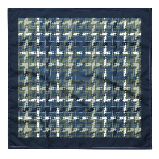 perfect plaid (cool) - bandana (3 sizes)