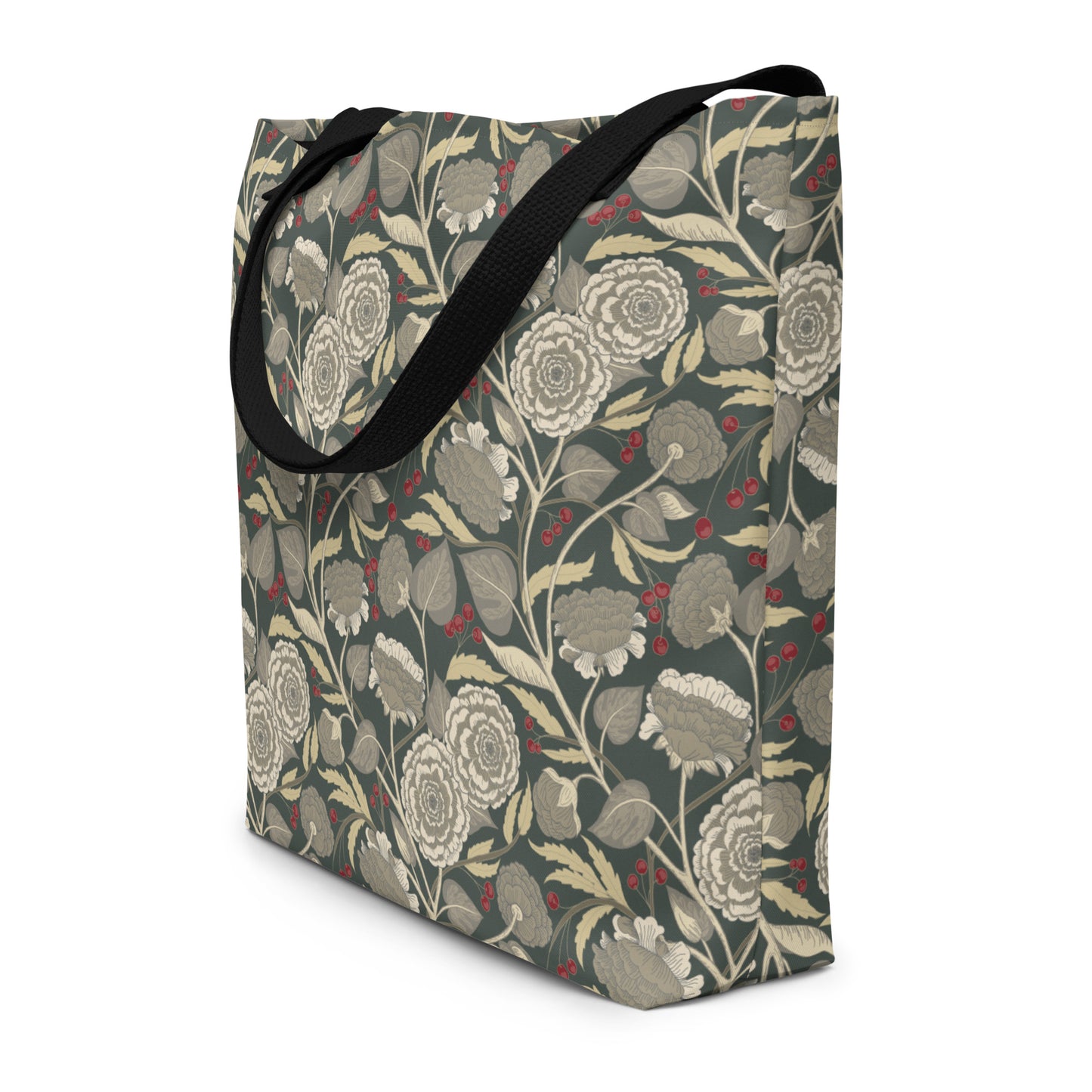 late bloomer (winter) - large tote bag