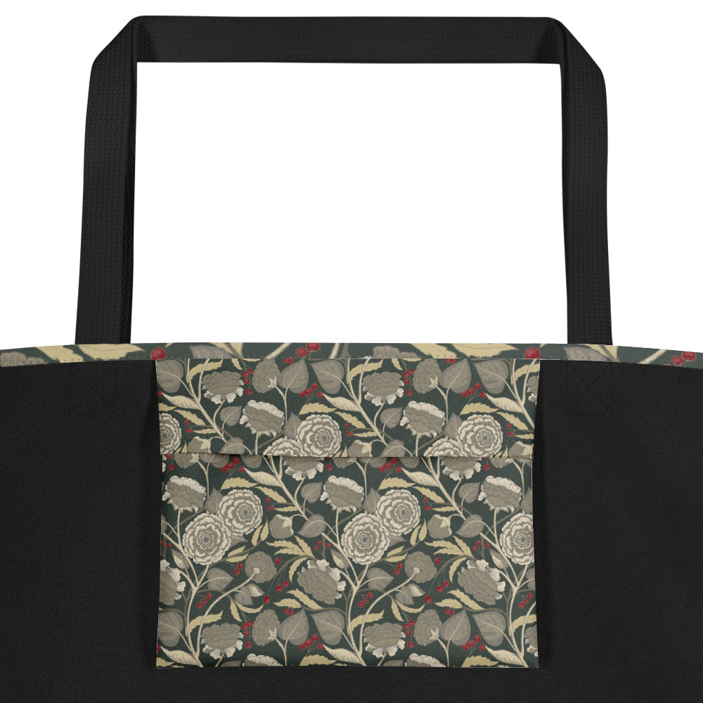 late bloomer (winter) - large tote bag