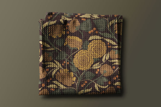 late bloomer (autumn) - 16x25" waffle texture dish towel