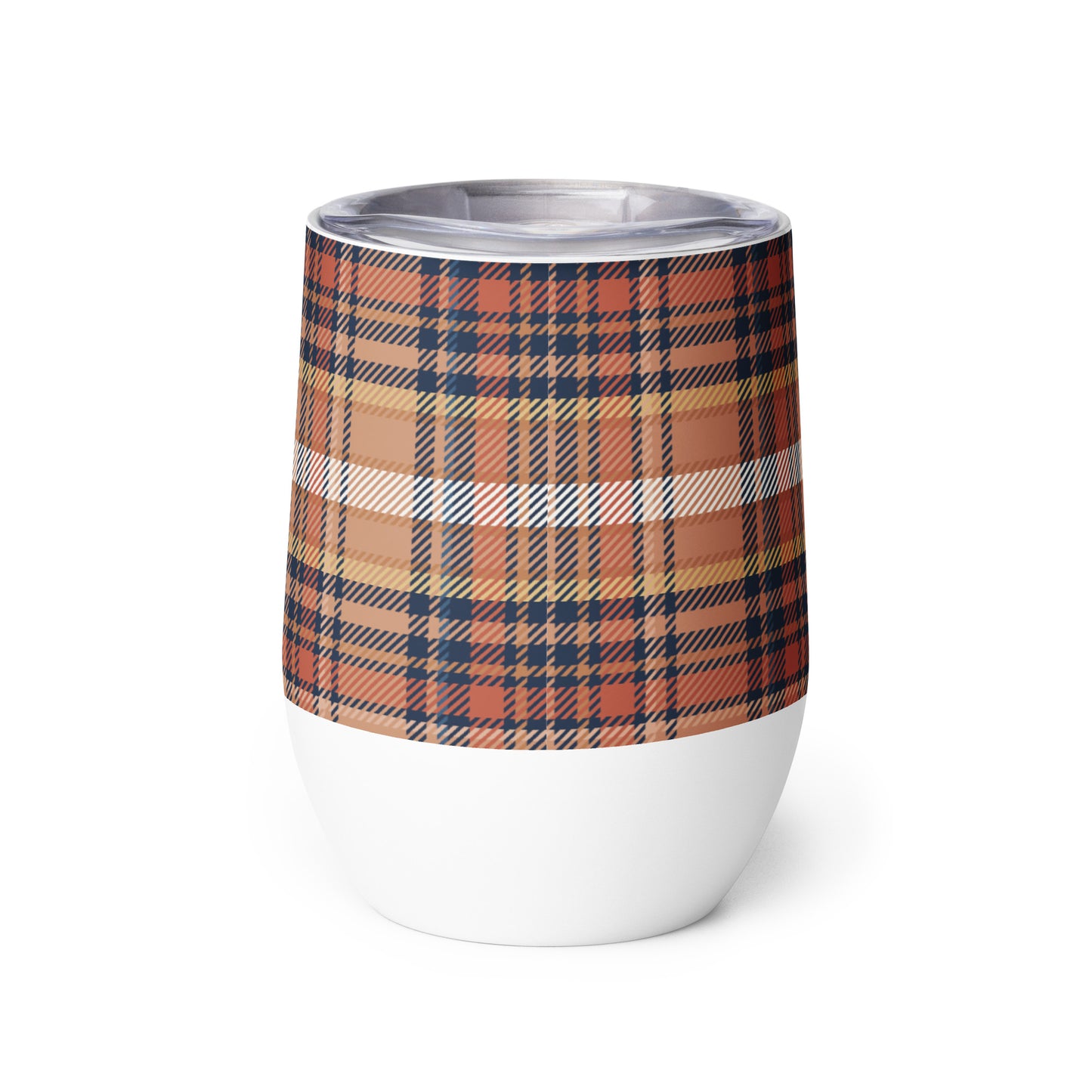 perfect plaid (warm) - 12oz insulated tumbler