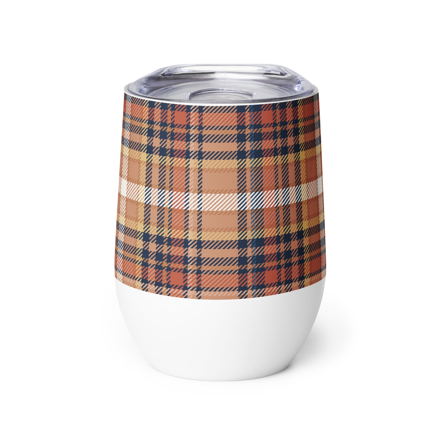 perfect plaid (warm) - 12oz insulated tumbler