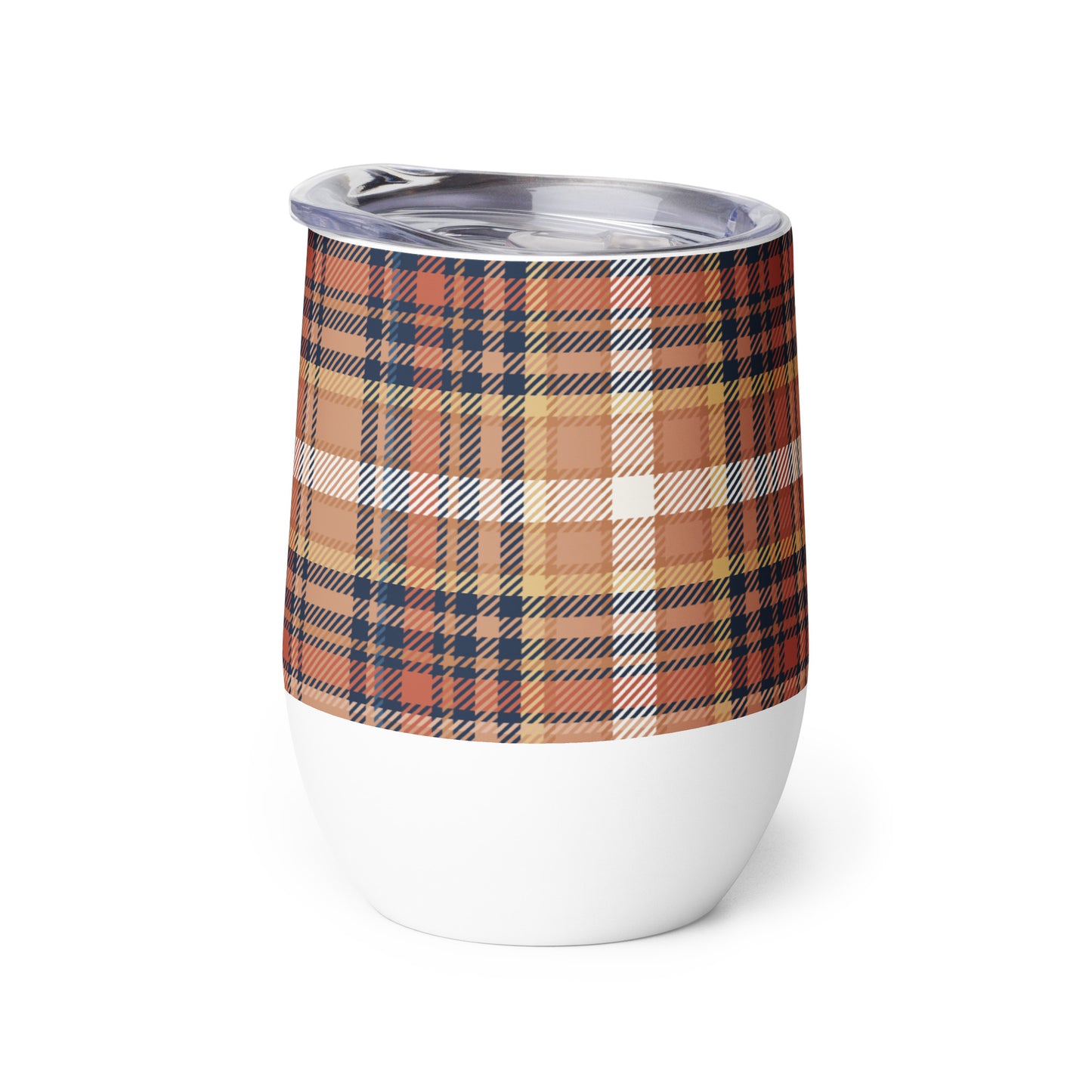 perfect plaid (warm) - 12oz insulated tumbler