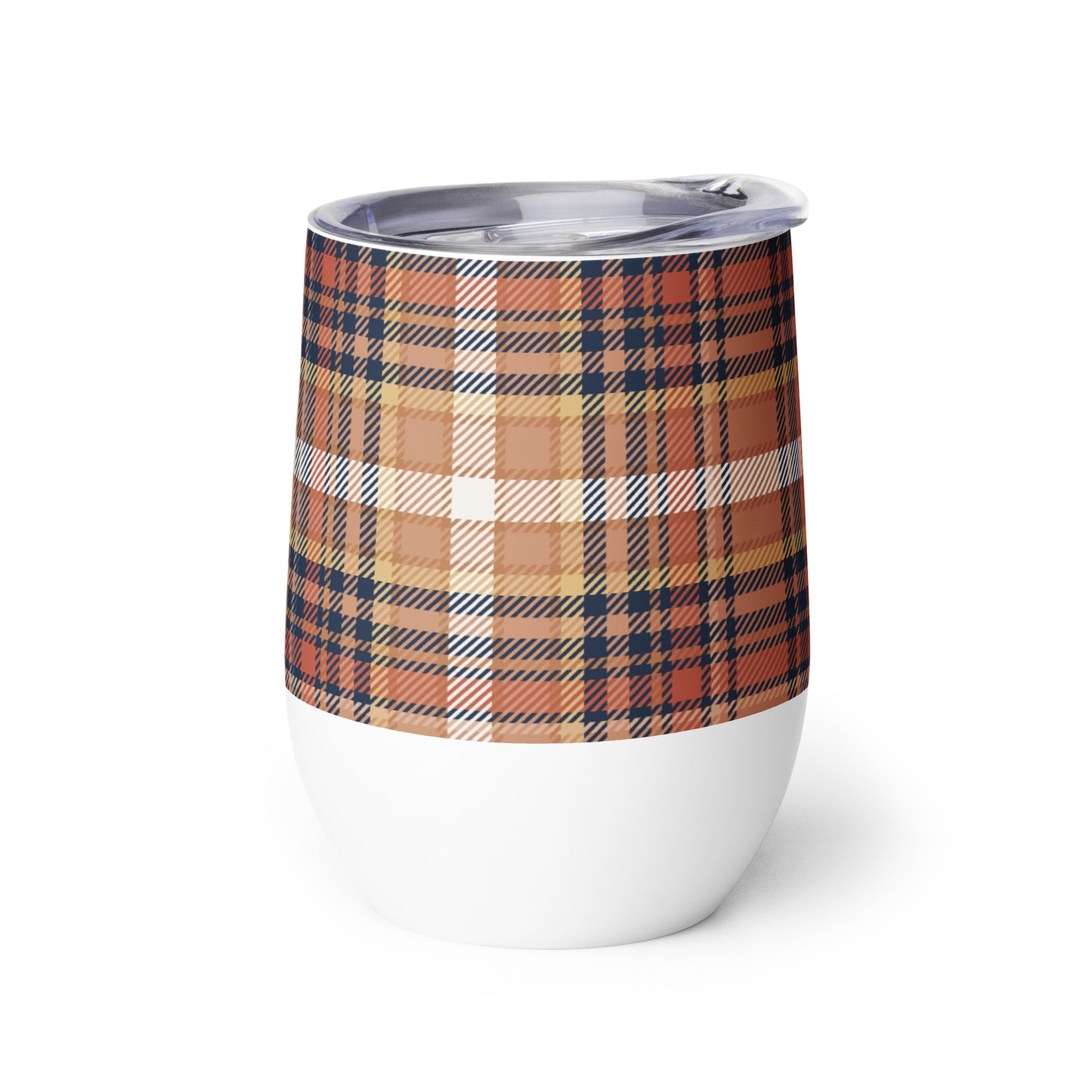 perfect plaid (warm) - 12oz insulated tumbler